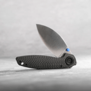 Vosteed Shilin Cutter Elmax Satin Black Carbon Fiber A2810 - KNIFESTOCK