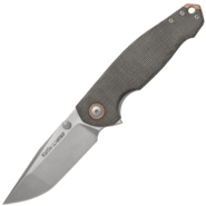 Viper KATLA Stonewash M390, Green Canvas Micarta V5982CG - KNIFESTOCK