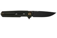 WE Navo Bronze / Black Titanium Handle Bronze / Black Titanium Liner Black Stonewashed CPM 20CV Blad - KNIFESTOCK