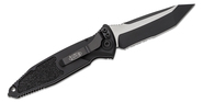 Microtech SOCOM ELITE T/E-AUTO BLACK TACTICAL PARTIAL SERRATED 161A-2T - KNIFESTOCK
