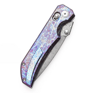 KANSEPT Eaglestrike Damascus 0.118&quot; / 3.0mm Titanium Crossbar lock K1095V1 - KNIFESTOCK