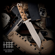 Halfbreed Blades Large Infantry Knife - Fixed Blade LIK-01P Gen-2 DE - K340 - KNIFESTOCK