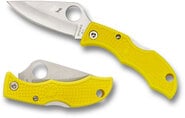 Spyderco Ladybug 3 Salt Lightweight Yellow H1 LYLP3 - KNIFESTOCK