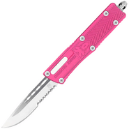 CobraTec Small Sidewinder Pink Drop Serrated 06CT105 - KNIFESTOCK
