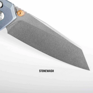 Vosteed Parallel S35VN Stonewash Bleu Titane A3504 - KNIFESTOCK