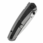 Kansept Raven Stonewashed CPM 20CV, Bead Blasted Ti, Shred CF K2109A2 - KNIFESTOCK