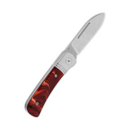 QSP Knife Hedgehog Spear Point Pocket knife Blade:14C28N, satin, resin, slipjoint QS142SP-C  - KNIFESTOCK
