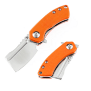 Kansept Mini Korvid Satin 154CM Orange G10 Handle T3030A6 - KNIFESTOCK