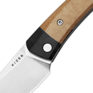 Kizer Liner Lock Momo Vladimir Legachev Nitro-V Black G10+Micarta V4663A2 - KNIFESTOCK