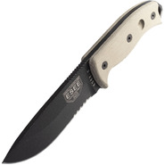 ESEE Knives ESEE-5S-E Combo Edge, Tan Micarta Handles, Black Kydex Sheath - KNIFESTOCK