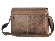 GreenBurry Umhängetasche Leder 36x28cm Atlanta &quot;Racing Collection&quot; antikbraun - KNIFESTOCK