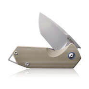 KUBEY Campe Nest Liner Lock EDC Flipper Knife Tan G10 Handle KU203C - KNIFESTOCK