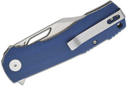 Petrified Fish PFP03 Victor  Stonewash K110 Blue Micarta PFP03BMW - KNIFESTOCK