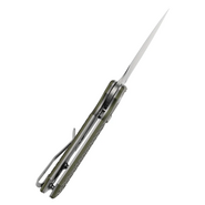 Tenable Knives Fenrir Stonewashed Nitro V,Green Anodized Aluminum+  Fishscale B1034H7 - KNIFESTOCK