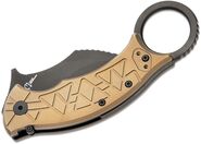 FOX knives MARCAIDA TRIBAL K M390 PVD BLADE,TITANIUM BRONZE FX-802 TiPVD - KNIFESTOCK