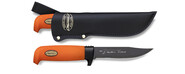 Marttiini Martef Big Game stainless steel &amp; Martef/orange rubber/leather 390024T - KNIFESTOCK