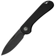 Civivi Elementum Slip Joint Black G10 Handle,Black Stonewashed 14C28N Blade - KNIFESTOCK