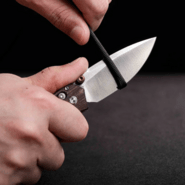 Vosteed Mini Psyop Elmax Satin Maroon Norplex UltreX™ Micarta A2308 - KNIFESTOCK
