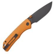 Vosteed Marten 154CM Black Stonewash Orange Aluminium A1606 - KNIFESTOCK