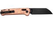 QPS Penguin Glyde 14C28N, nero, Manico: G10 con lamina di rame QS130GL-F2 - KNIFESTOCK