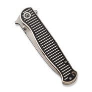 CIVIVI RS71 Milled Ivory / Black G10 HandleSatin Finished Nitro-V BladeLiner L - KNIFESTOCK