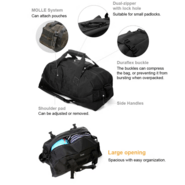 Magforce Travel Bag 23x11x11 Black #0650B - KNIFESTOCK