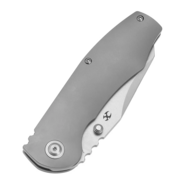 Kansept CAVEMAN Stonewashed CPM 20CV Stonewashed Titanium - KNIFESTOCK