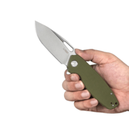 KUBEY Tityus Liner Lock Flipper Folding Knife Green G10 Handle KU322B - KNIFESTOCK