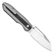 Kansept Thunderhead Satin CPM S35VN Beadblasted Titanium with Twill Carbon FIber Inlay - KNIFESTOCK