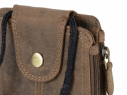 GreenBurry Leather belt bag/neck pouch &quot;Vintage&quot; - KNIFESTOCK