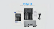 Xtar VC4SL-charger, QC3.0 USB cable - KNIFESTOCK