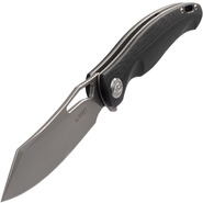 KUBEY Drake Lliner Lock Folding Knife Black G10 Handle KB239A - KNIFESTOCK