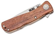 SOG TWITCH II - WOOD HANDLE  SOG-TWI17-CP - KNIFESTOCK