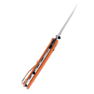 Kansept Main Street Black Stonewashed 154CM Orange G10 T1015V2(Crossbar Lock) - KNIFESTOCK