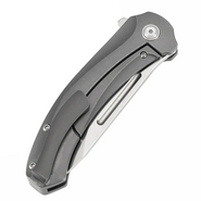 Kansept knives Hira Satin CPM S35VN Gray Anodized and Stonewashed Titanium K1090A3 - KNIFESTOCK