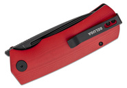 Petrified Fish PFP01T Beluga Black Stonewash K110 Red G10 PFP01TRDW - KNIFESTOCK