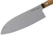 DUE CIGNI HAKUCHO SANTOKU CM 16,5 - INOX 4199 NITRO B MCO OLIVO 2C 505 OL - KNIFESTOCK