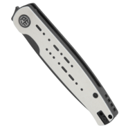 Petrified Fish PFE07 Morse Black Stonewashed 154CM White with Black G10 PFE07WDW - KNIFESTOCK