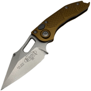 Microtech STITCH AUTO S/E STONEWASH STANDARD TAN 169-10TA - KNIFESTOCK