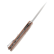 TENABLE KNIVES Einar Stonewashed Nitro-V 0.137&#039;&#039;/3.5mm Brown Micarta T2072A5 - KNIFESTOCK