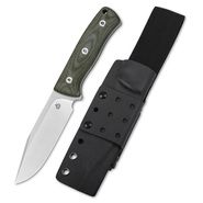 QSP Knife Bison V2, Satin D2 Blade, Green Micarta Handle QS134-C - KNIFESTOCK