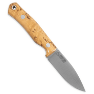 Casstrom No.8 SFK, Stabilized curly birch, Stainless/Flat CASS-12818 - KNIFESTOCK
