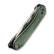 Civivi Elementum Slip Joint Green Canvas Micarta HandleSatin Finished 14C28N Blade - KNIFESTOCK
