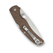 Spyderco Native Chief Braun Canvas Micarta CPM CRU-WEAR C244MPCW - KNIFESTOCK
