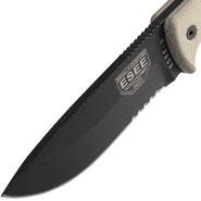 ESEE Knives ESEE-5S-E Combo Edge, Tan Micarta Handles, Black Kydex Sheath - KNIFESTOCK