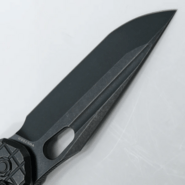 Vosteed Thunderbird(3.25&quot;Blade) Elmax Black Stonewash Black Titanium A0312 - KNIFESTOCK