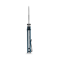 Vosteed Vombat M390 Stonewash Aluminum Steel Blue A4103 - KNIFESTOCK