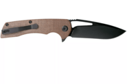 Kansept Kryo Black Coating D2 Blade Brown Micarta T1001B1 - KNIFESTOCK