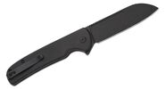 CIVIVI Black Aluminum Handle Black Stonewashed 14C28N Blade Button Lock C20022B-1 - KNIFESTOCK