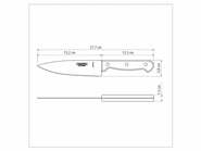 Tramontina Polywood Universal Kitchen Knife 15cm, Brown 21131/196 - KNIFESTOCK